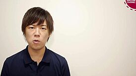 japanese gay boy kazuya in casual scene