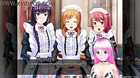 Otoko orgy unfolds in maid boy manor, blending anime hentai with group play.