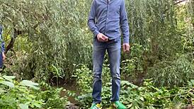 Unfamiliar Milf in Pantyhose Outdoors