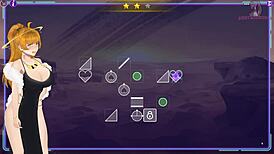 Milf hunter chases in anime game 😏