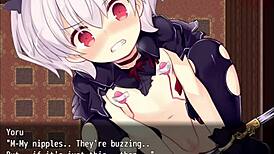 night tail bondage sex with toys in hentai game