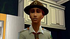 Yo, Sims 4 ugly fuckers in a wild 3-way mess!