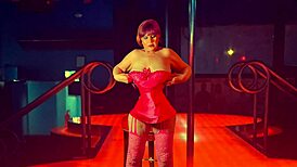 eating a fuscia angel with big tits!