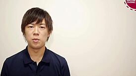 japanese gay boy kazuya in casual scene