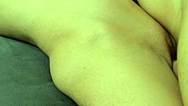 Pussy massage turns into cock play with close-up hardcore fucking action
