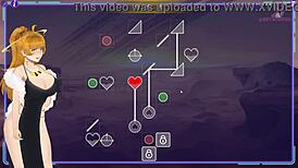 Milf hunter chases in anime game 😏