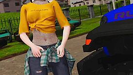 Blonde milf sucks pussy and fucks in bully lover game scenes