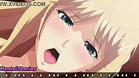 mika tries her first blowjob and gets a facial in hentai game