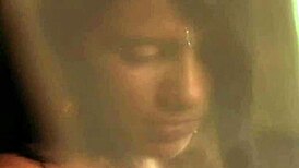 Sexy Brunette Feels Passion By The Fire