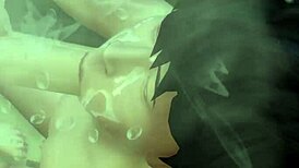 she deepthroats in this animated sims scene