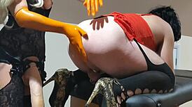 Holy Shit, Mistress Carmelita Dominates Sissy L With Extreme Strapon Anal!