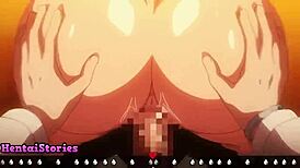 mika tries her first blowjob and gets a facial in hentai game