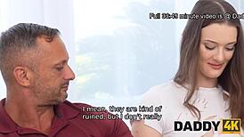 Unbelievable! Tattooed Brunette Cheats with Father-in-Law in Shocking Affair