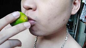 licking masturbation with asian chinese