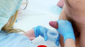 Nurse Jerks Off Patient! Prostate Massage for Semen Analysis!