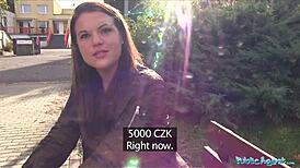 damn, i creampied this sexy student outdoors in public