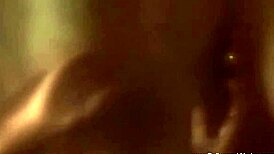 Sexy Brunette Feels Passion By The Fire