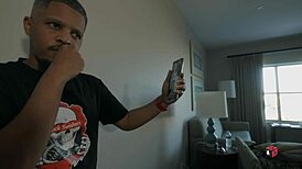 Sienna West, the naughty maid, handles a huge dick squeezed between her big tits.