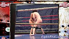 European Babes Wrestle and Finger in Ring