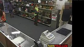 busty nerd gets fucked for student loan in horny group reality