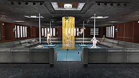 fallout 4 multi pole dance in sexy anime style