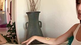 beautiful lesbian girls, brunette and ebony, lick each other's juicy pussies passionately