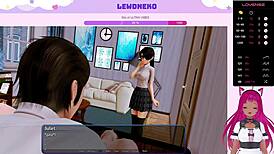 Gimo rico en Harem Hotel con VTuber Lewdneko jugando parte 19