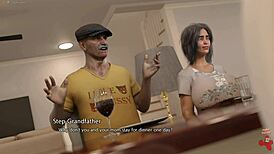 in this hentai game, i'm fingering my step granny to orgasm