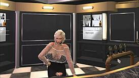 a smart girl bent over for doggystyle