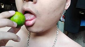 licking masturbation with asian chinese