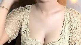 In this casual scene, the horny guys can't stop staring at those big tits on display