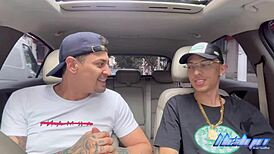 novinho surrenders his tight ass to straight uber driver