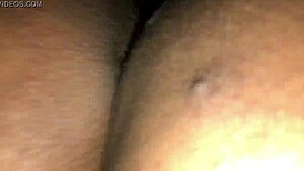 lesbian strap on fucks ass with cumshot in homemade series