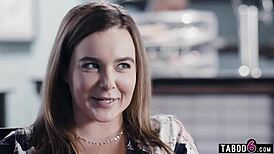 huge tits milf maid natasha nice cleans house for horny couple blowjob