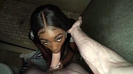 Busty Babe Tori Mantana Gives Blowjob In Shower!