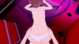 ran mouri and sonoko suzuki share intense moments in detective conan pov hentai