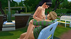 Public Slut Plays Outdoor Game in Exposed Spots