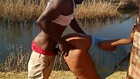 Lil Pudding Bowls in Outdoor Setting