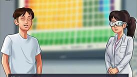 in summertime saga 213, a milf character gets involved in cartoon adventures