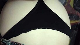 Blonde Latina Gives Blowjob In Lingerie