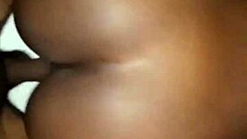 Amateur black female bent over in doggystyle fucking