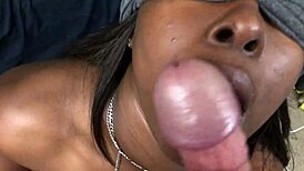 i saw this black teen suck white dick and get a facial cumshot, it was interracial amateurs