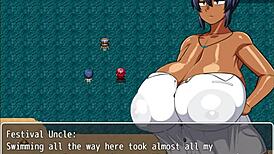 Hey! Tanned Girl Natsuki in Hentai Game Ep 16 Wins Big!