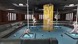 fallout 4 multi pole dance in sexy anime style