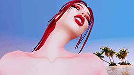 perverted mermaid deepthroats huge bbc in pov cosplay