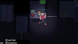 Running from hot animatronics in fuck nights.