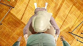 A young girl with a cursed bra gets fucked in university hentai, her big ass bent over in pov