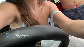 We fucked in the street with cars watching, he came inside