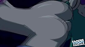 Watch starfire and robin in doggystyle!