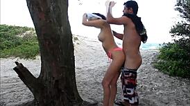 i passed my dick in her on the sand